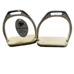 Centaur English Horseback Riding Hardware Fillis Stirrups 4 1/2 SS Pair NWT